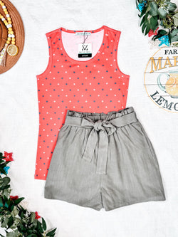 Libby Linen Shorts - Olive