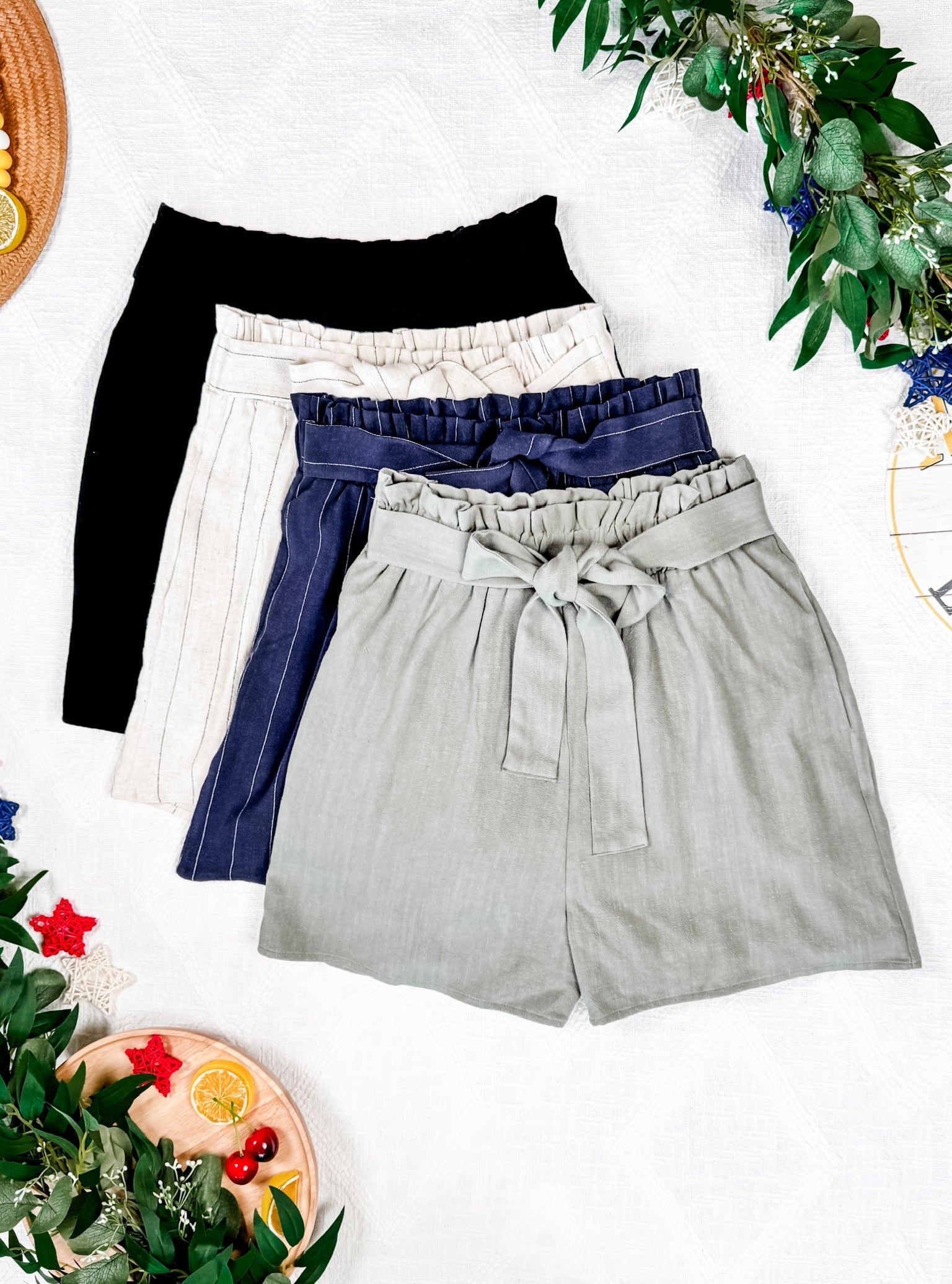 Libby Linen Shorts - Cream