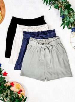 Libby Linen Shorts - Cream