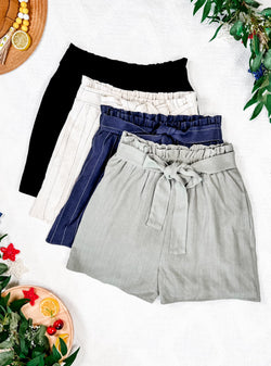 Libby Linen Shorts - Cream