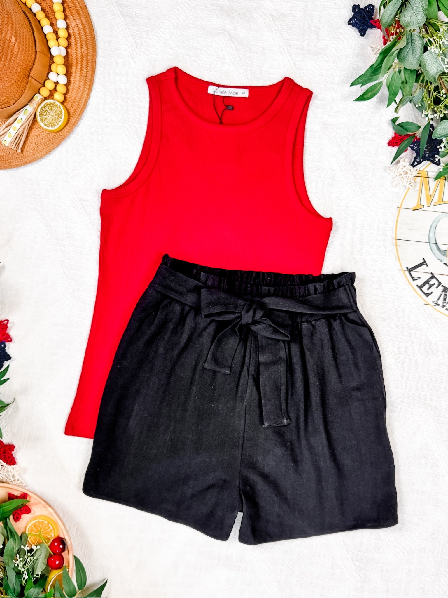 Libby Linen Shorts - Black