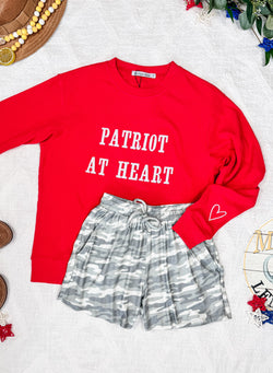 Corrine Embroidered Pullover Top - Patriot at Heart