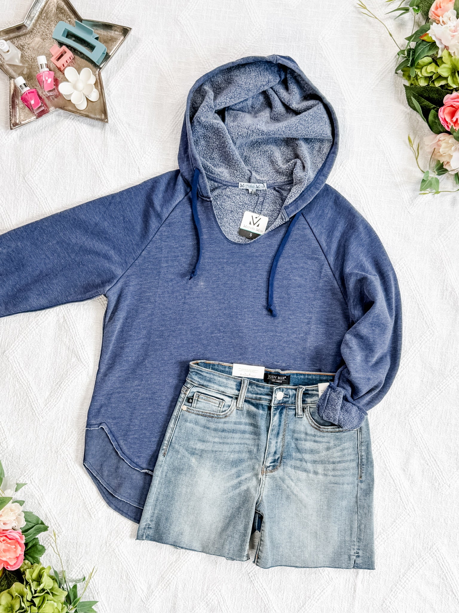 Vintage Wash Beach Hoodie - Nautical Navy