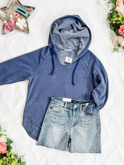 Vintage Wash Beach Hoodie - Nautical Navy
