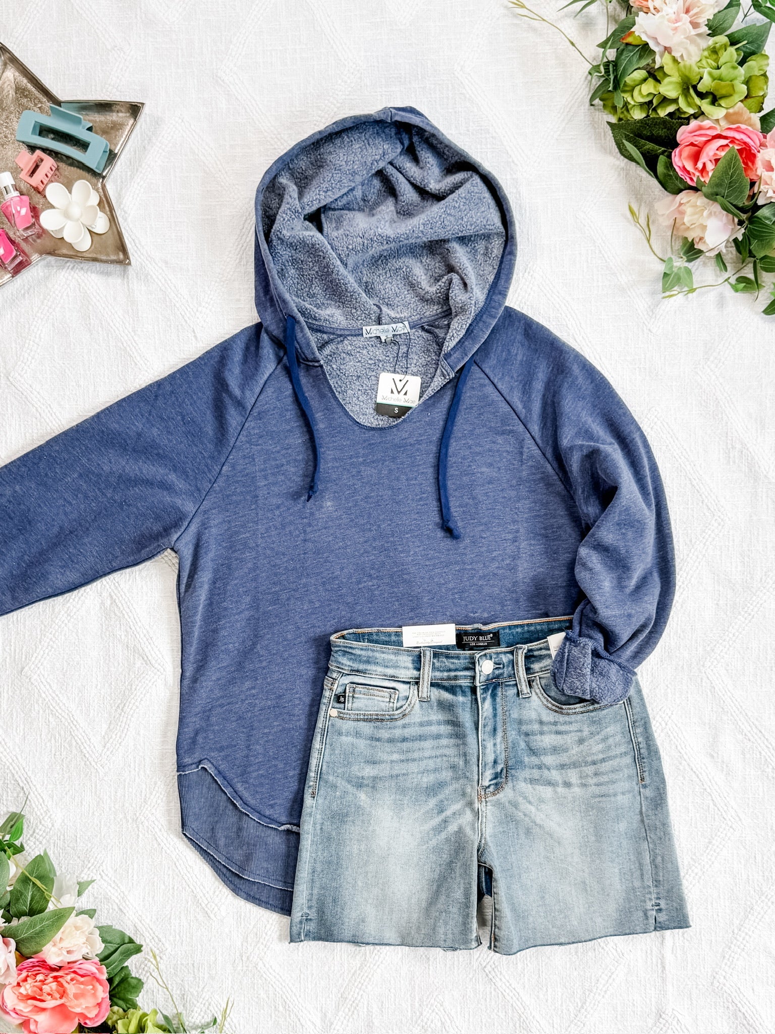 Vintage Wash Beach Hoodie - Nautical Navy