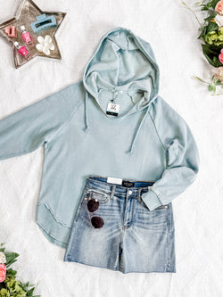 Vintage Wash Beach Hoodie - Seabreeze