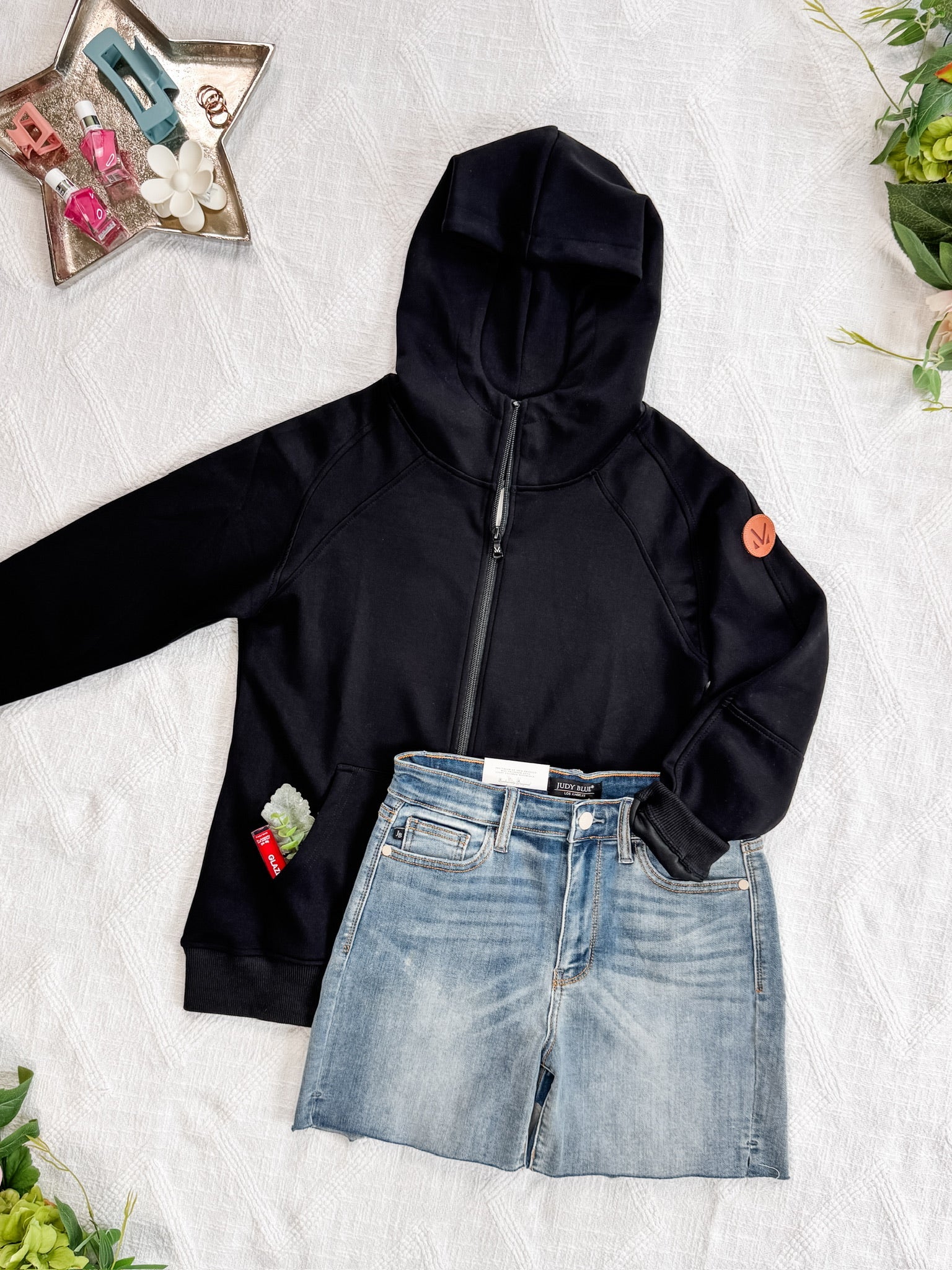 Scuba FullZip Hoodie - Black