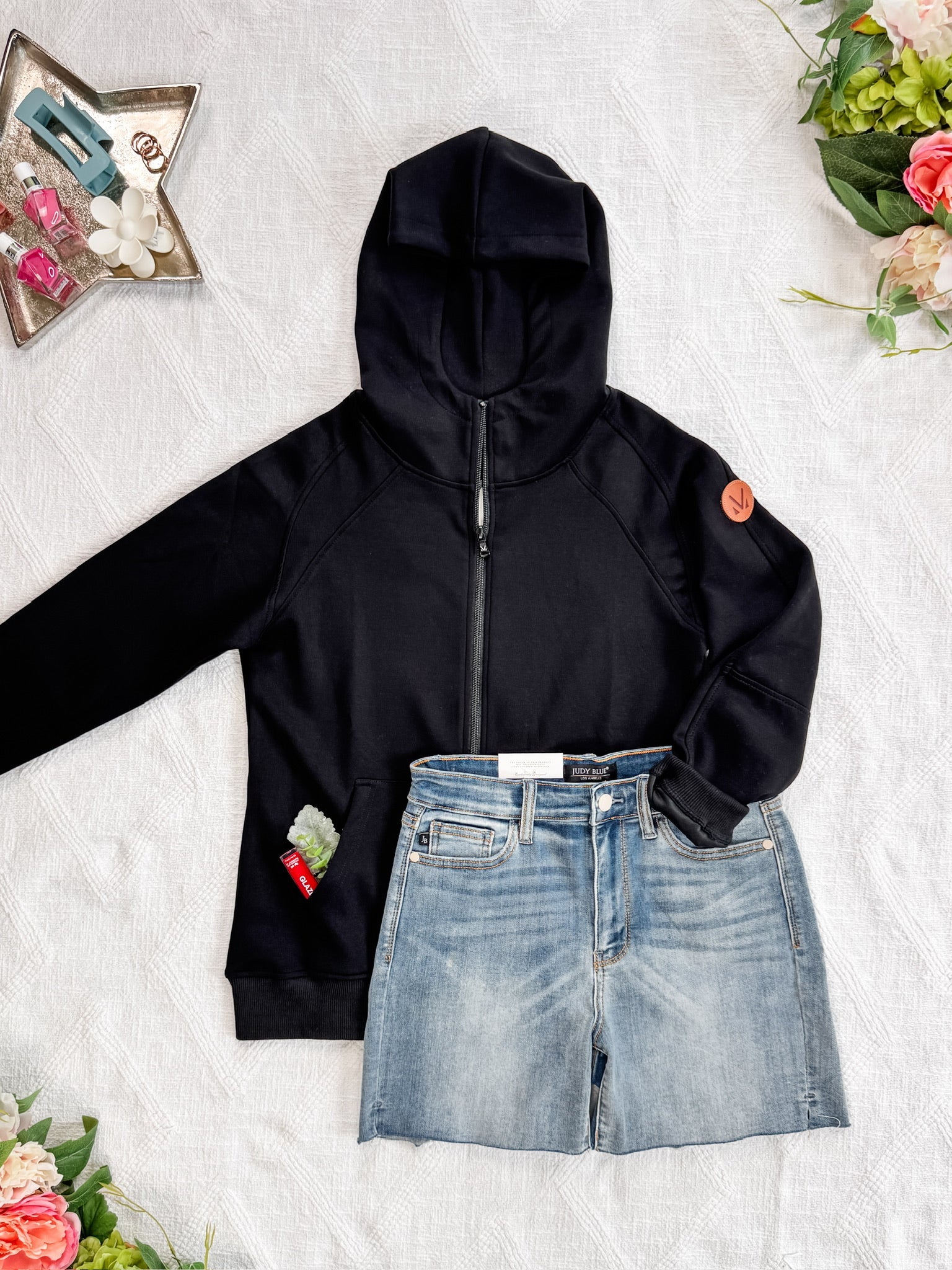 Scuba FullZip Hoodie - Black