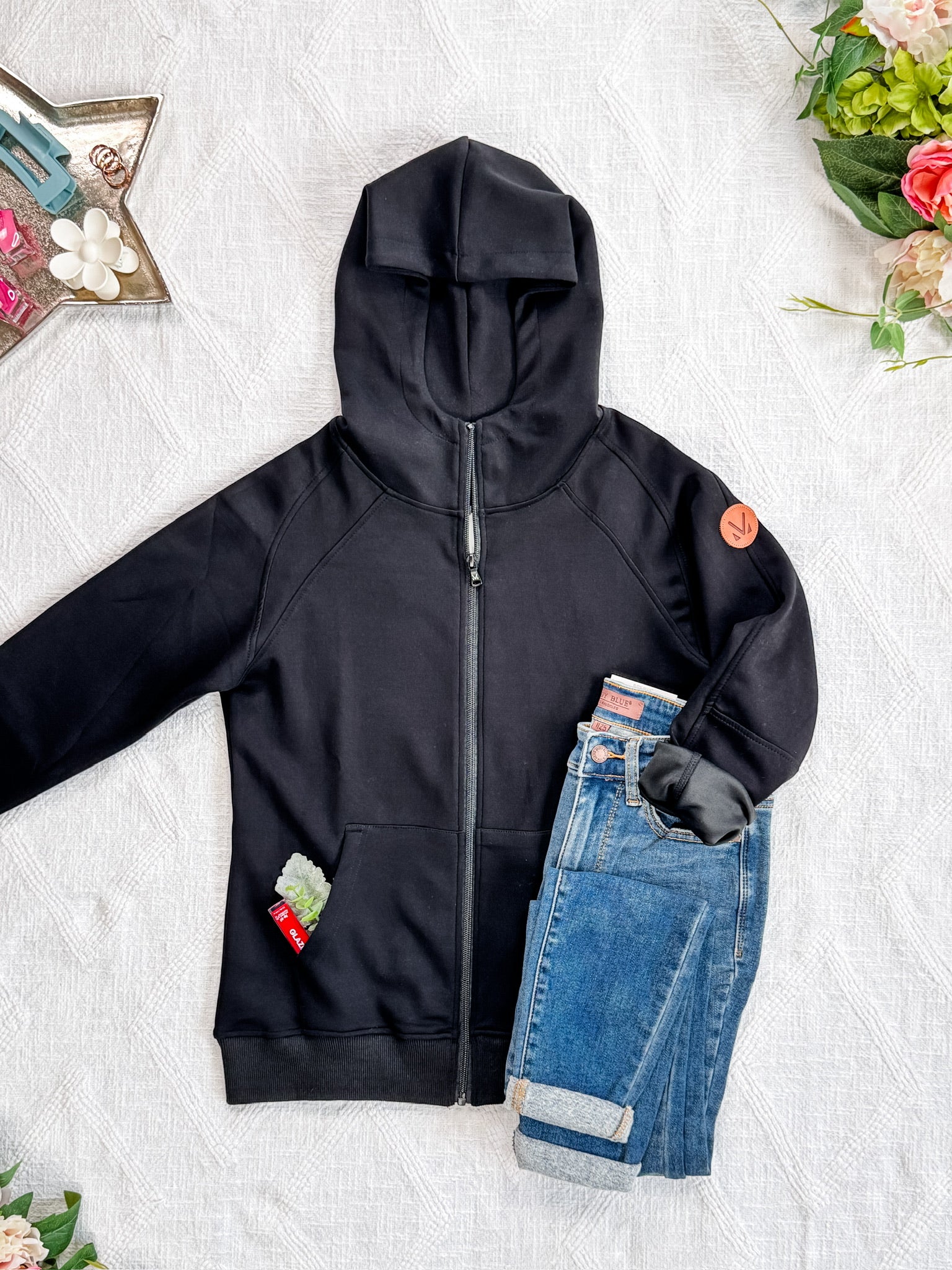 Scuba FullZip Hoodie - Black