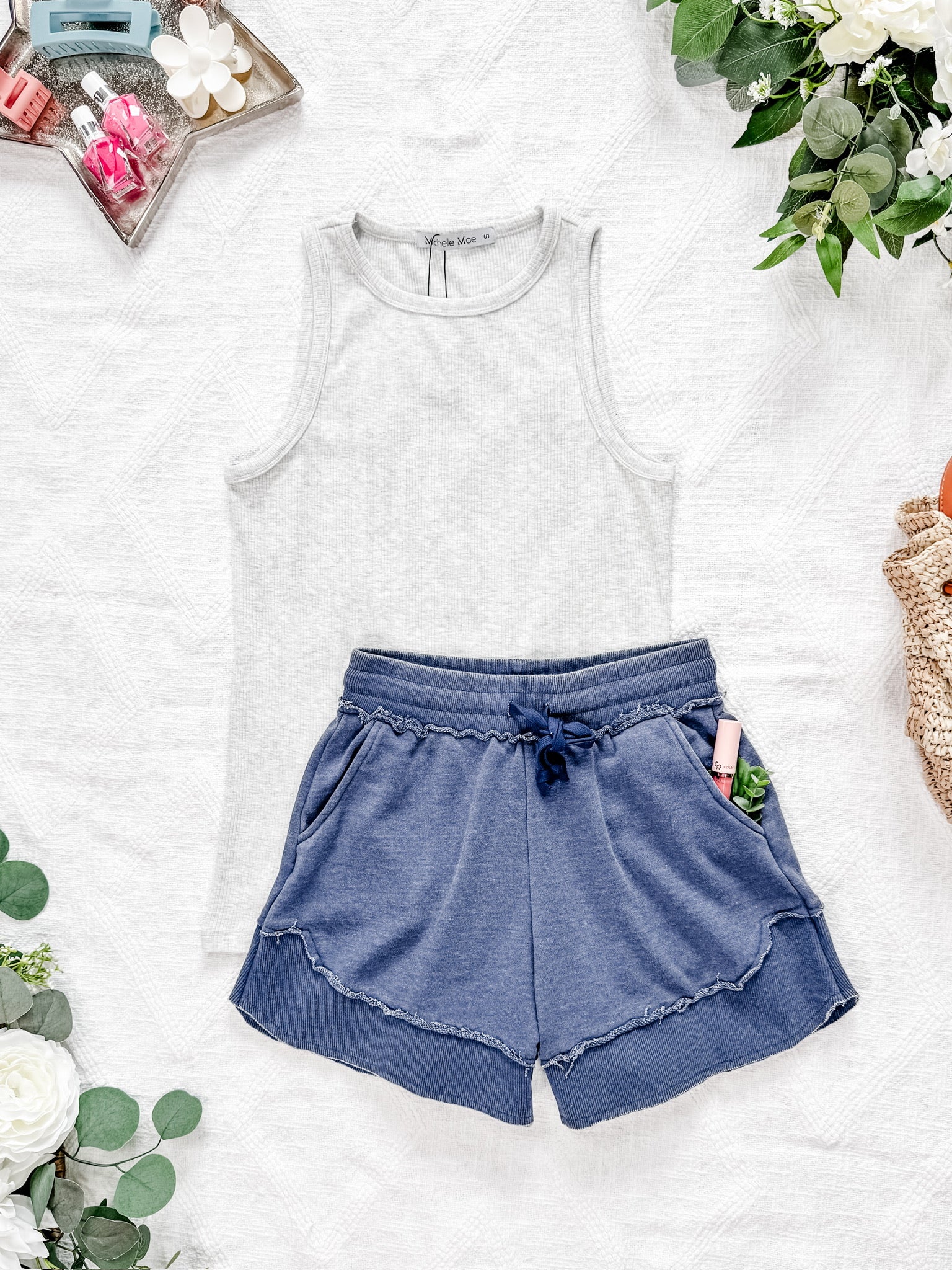French Terry Stevie Shorts - Nautical Navy