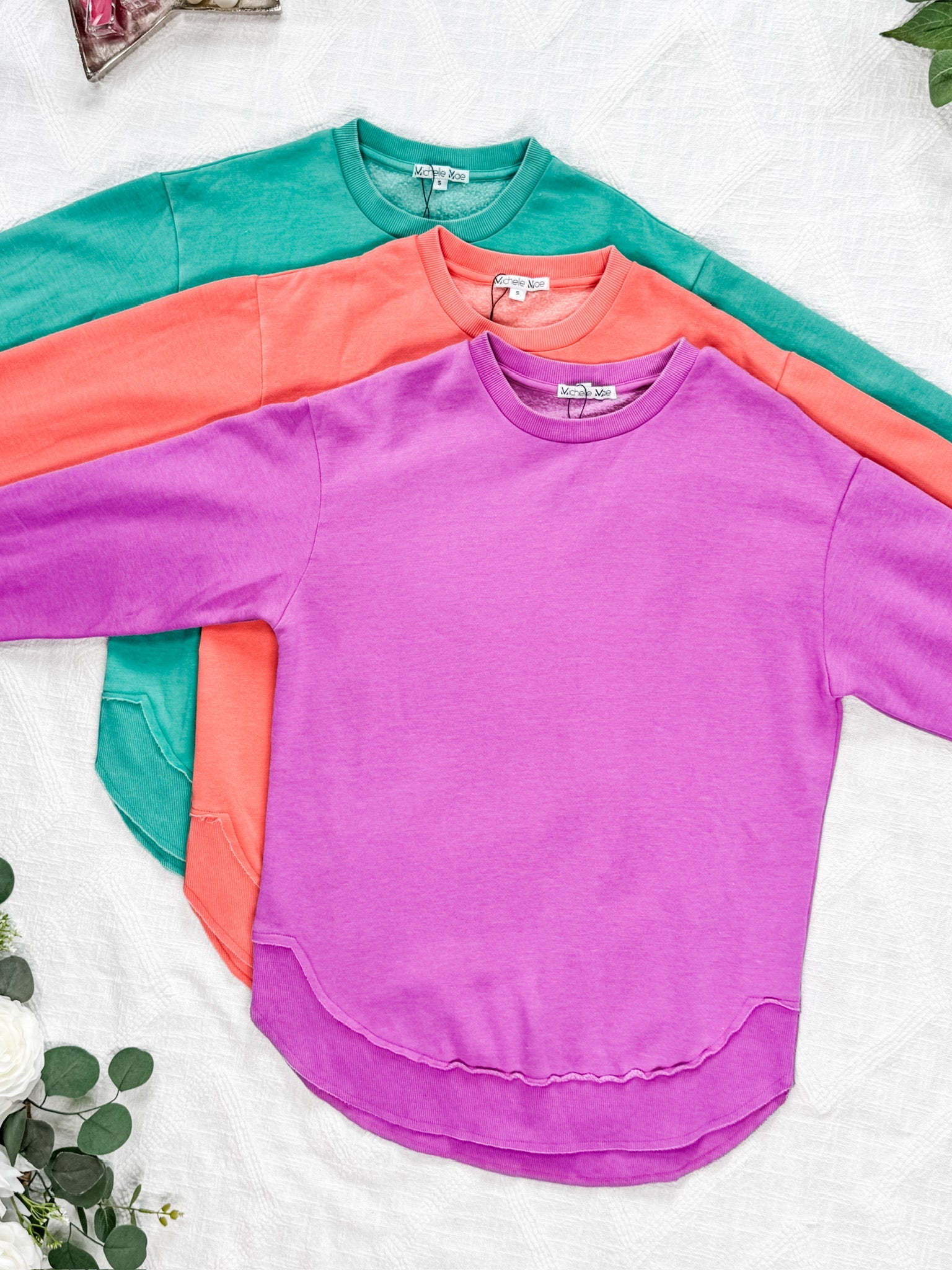 Vintage Wash Pullover - Caribbean Green
