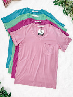 Sophie Pocket Tee - Mint
