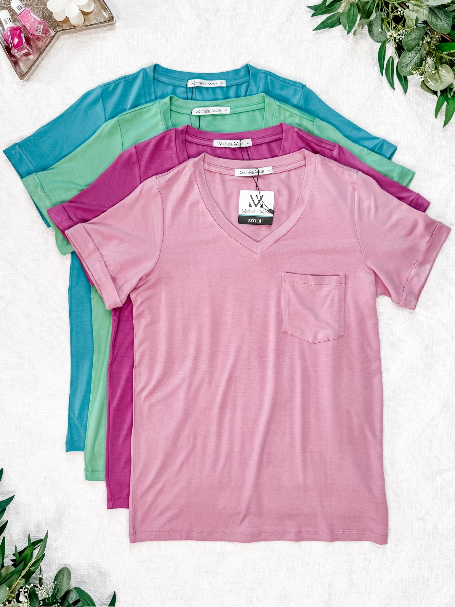 Sophie Pocket Tee - Mint
