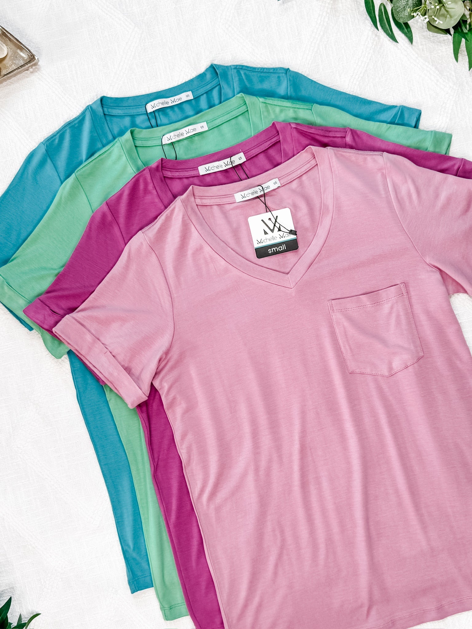Sophie Pocket Tee - Mint
