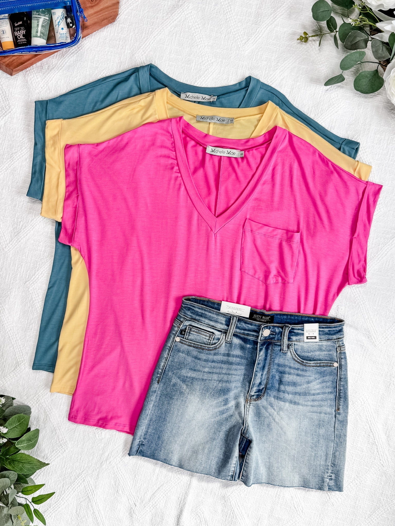 Sierra Pocket Top - 80’s Pink