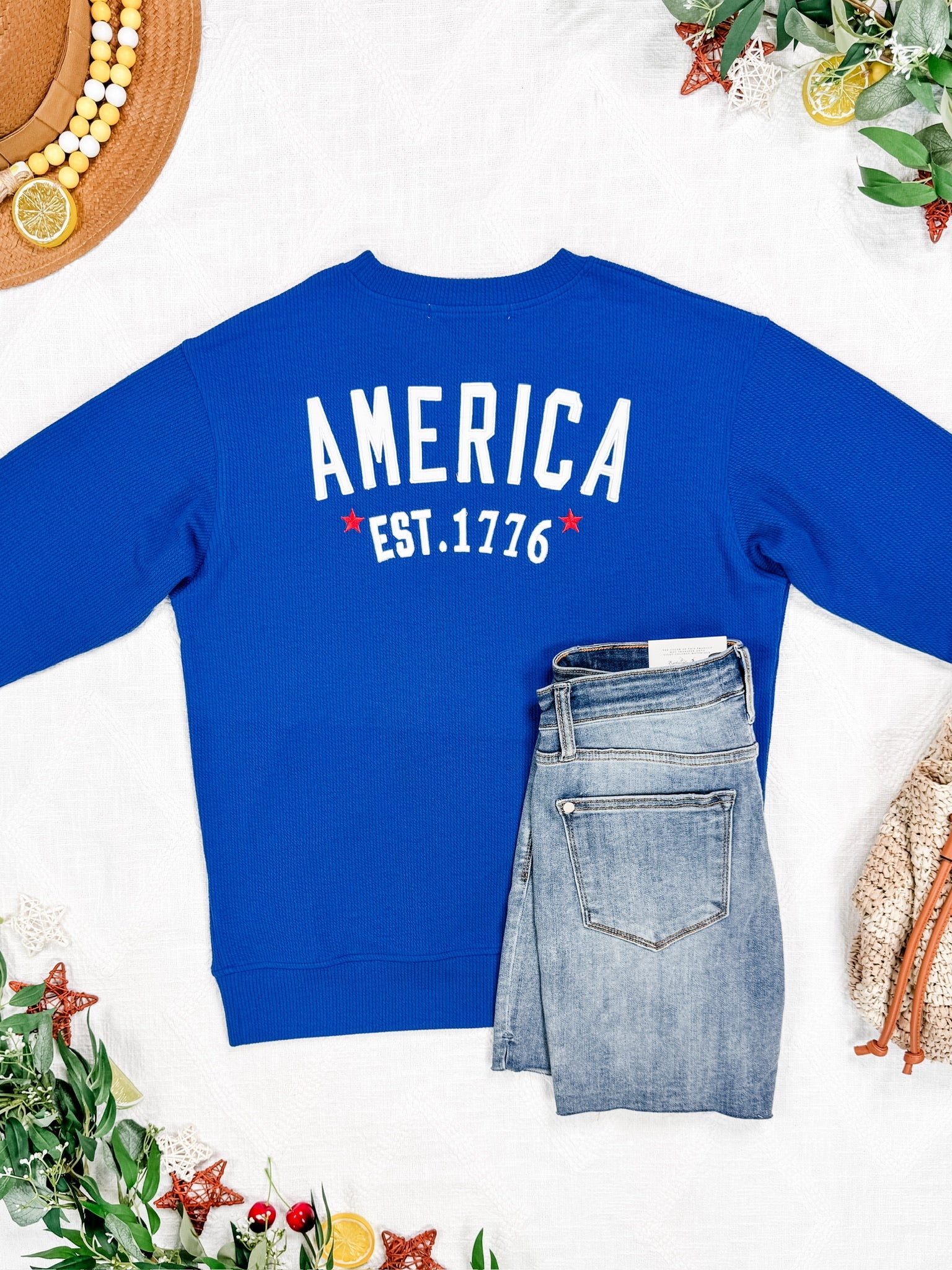 America Pullover - Blue