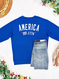 America Pullover - Blue