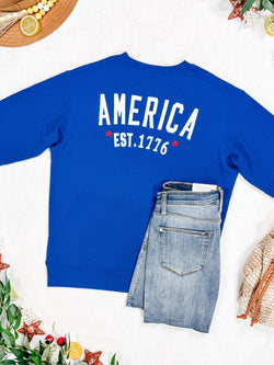 America Pullover - Blue