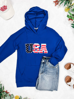 Corrine Hoodie - Royal Blue USA