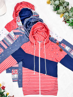 Colorblock Fullzip - Liberty Stars Trio