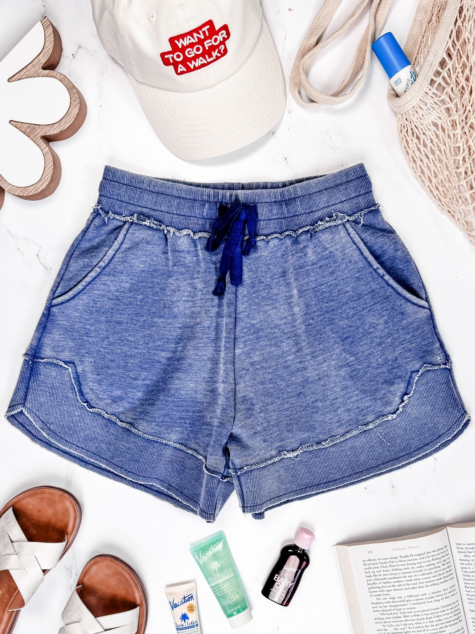 French Terry Stevie Shorts - Nautical Navy