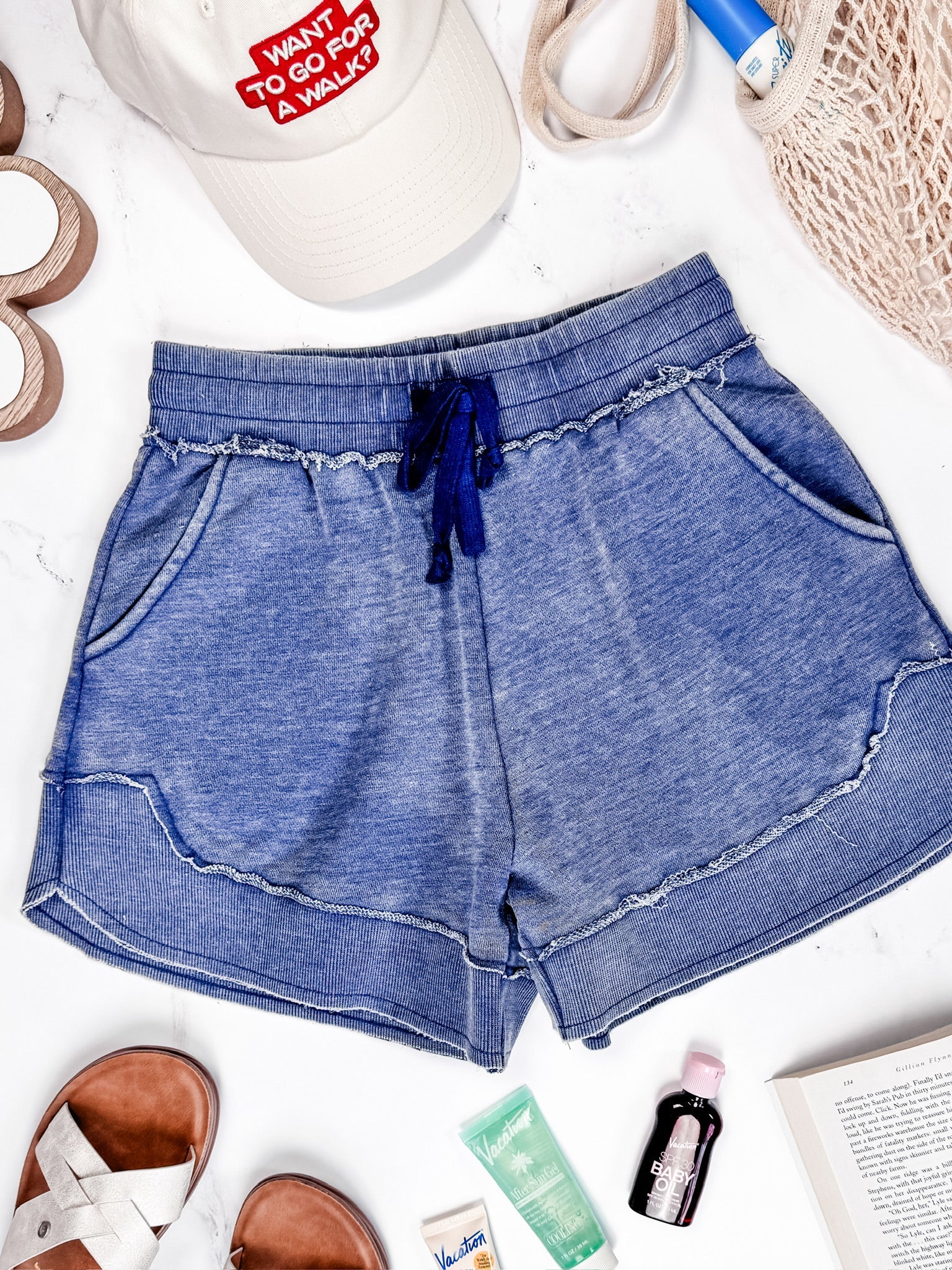 French Terry Stevie Shorts - Nautical Navy