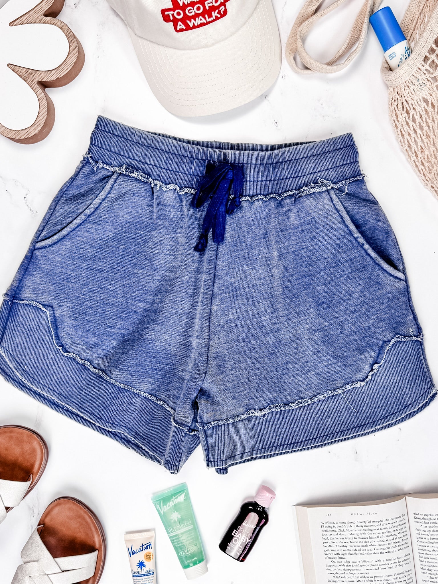 French Terry Stevie Shorts - Nautical Navy