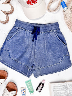 French Terry Stevie Shorts - Nautical Navy