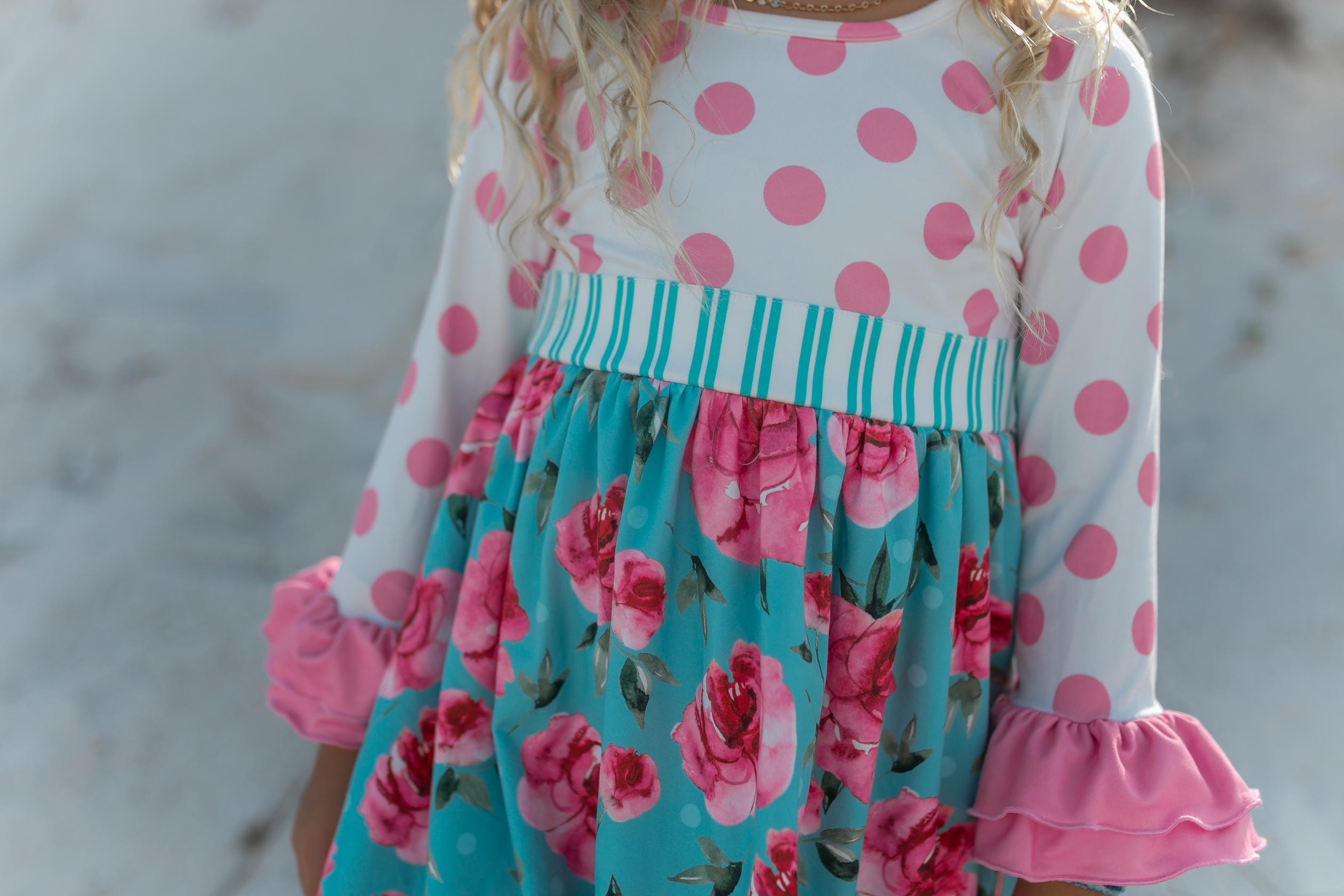 Pink Dot Twirl Dress