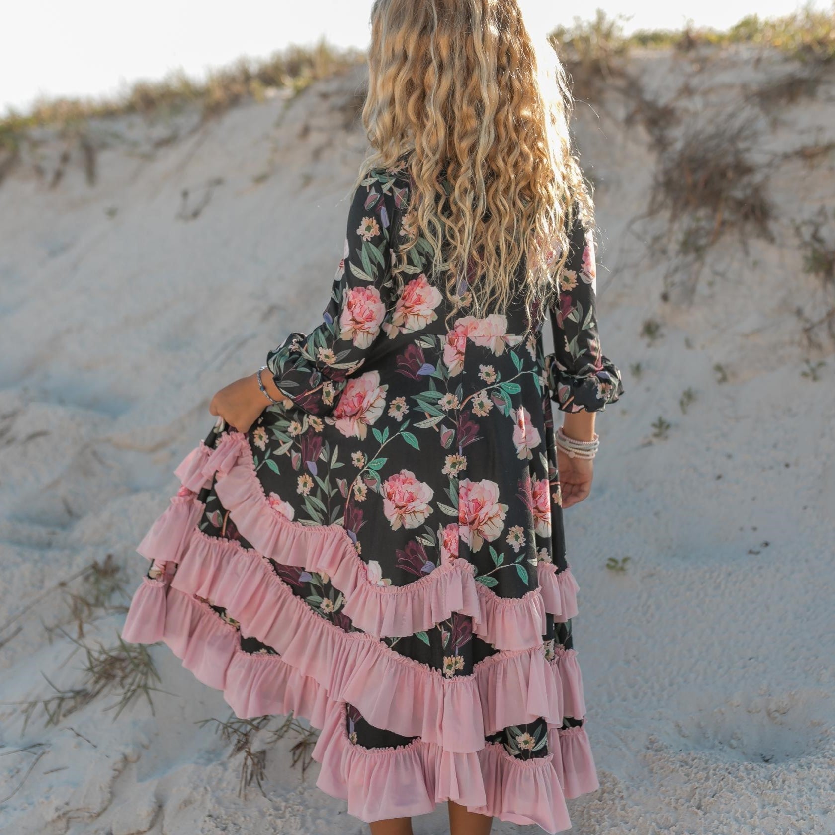 Pink Ruffles Dress