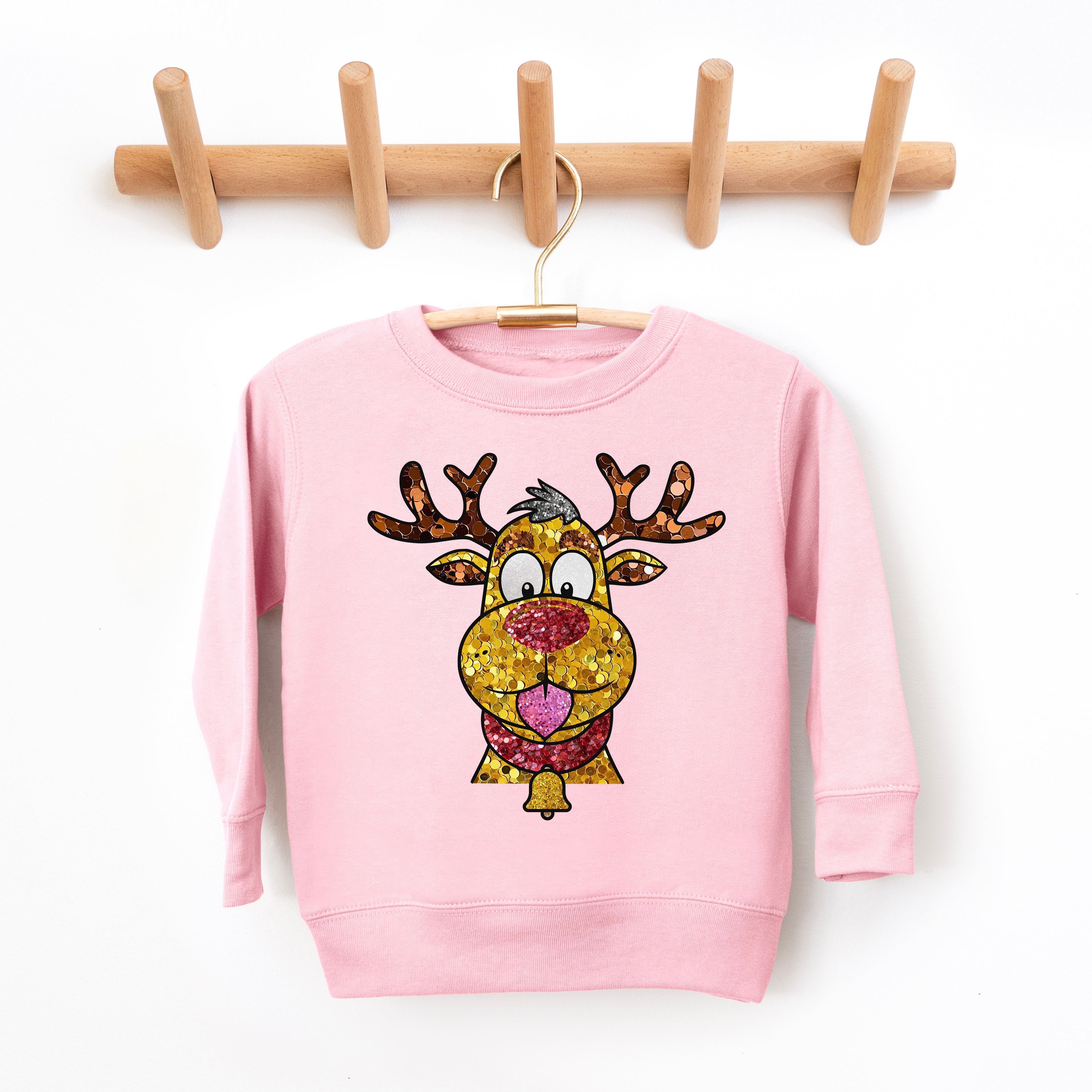 Glitter Reindeer Youth & Toddler Sweatshirt