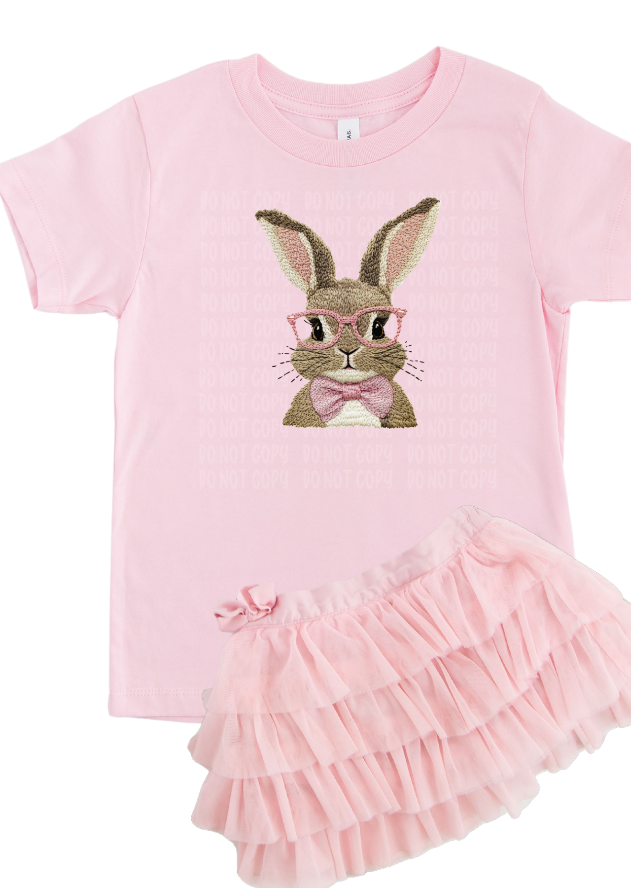 Nerdy Bunny Faux Embroidery KIDS