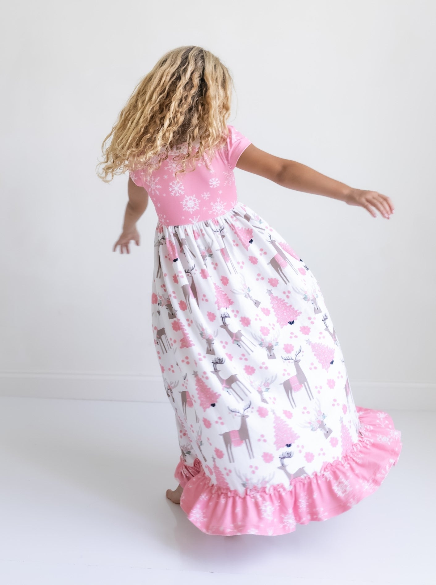 Pink Deer Lounge Play Gown
