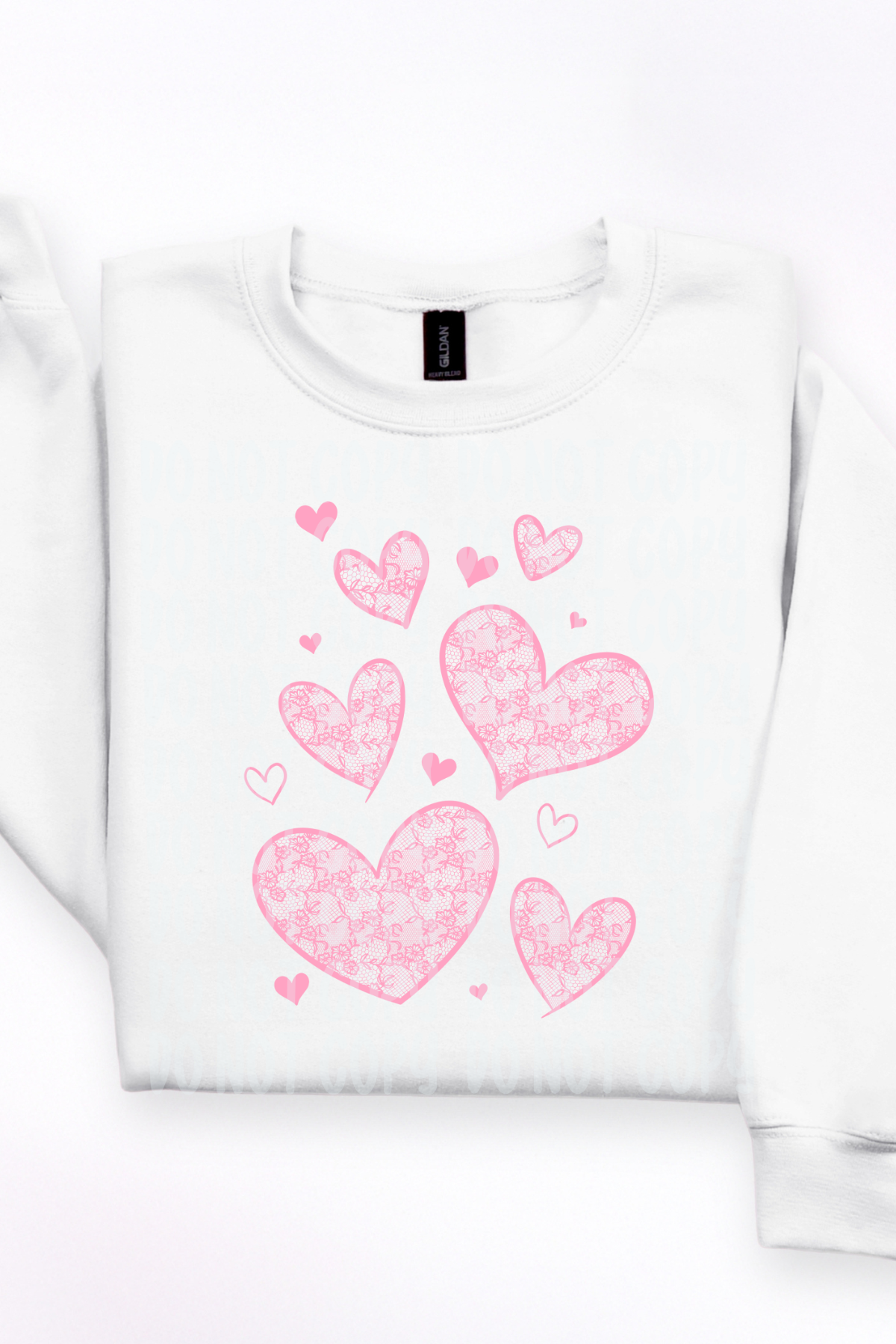 Pink Doodle Hearts Tee or Sweatshirt