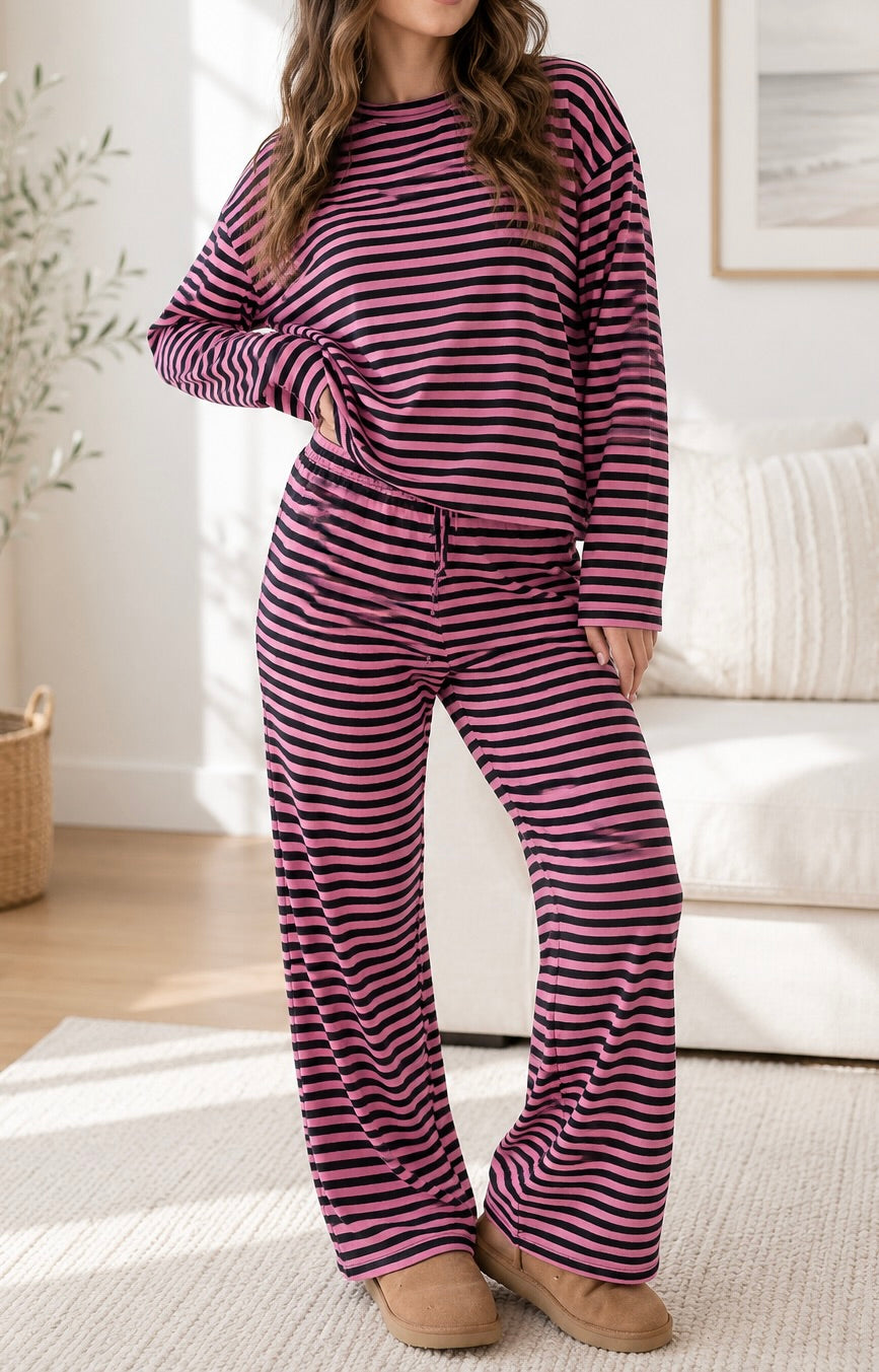 Pink Stripe Casual Set WTW
