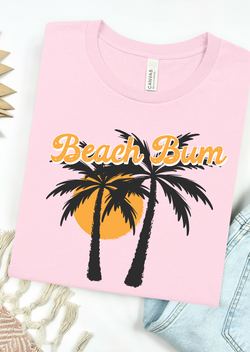 Beach Bum Yellow Bella Canvas T-Shirt