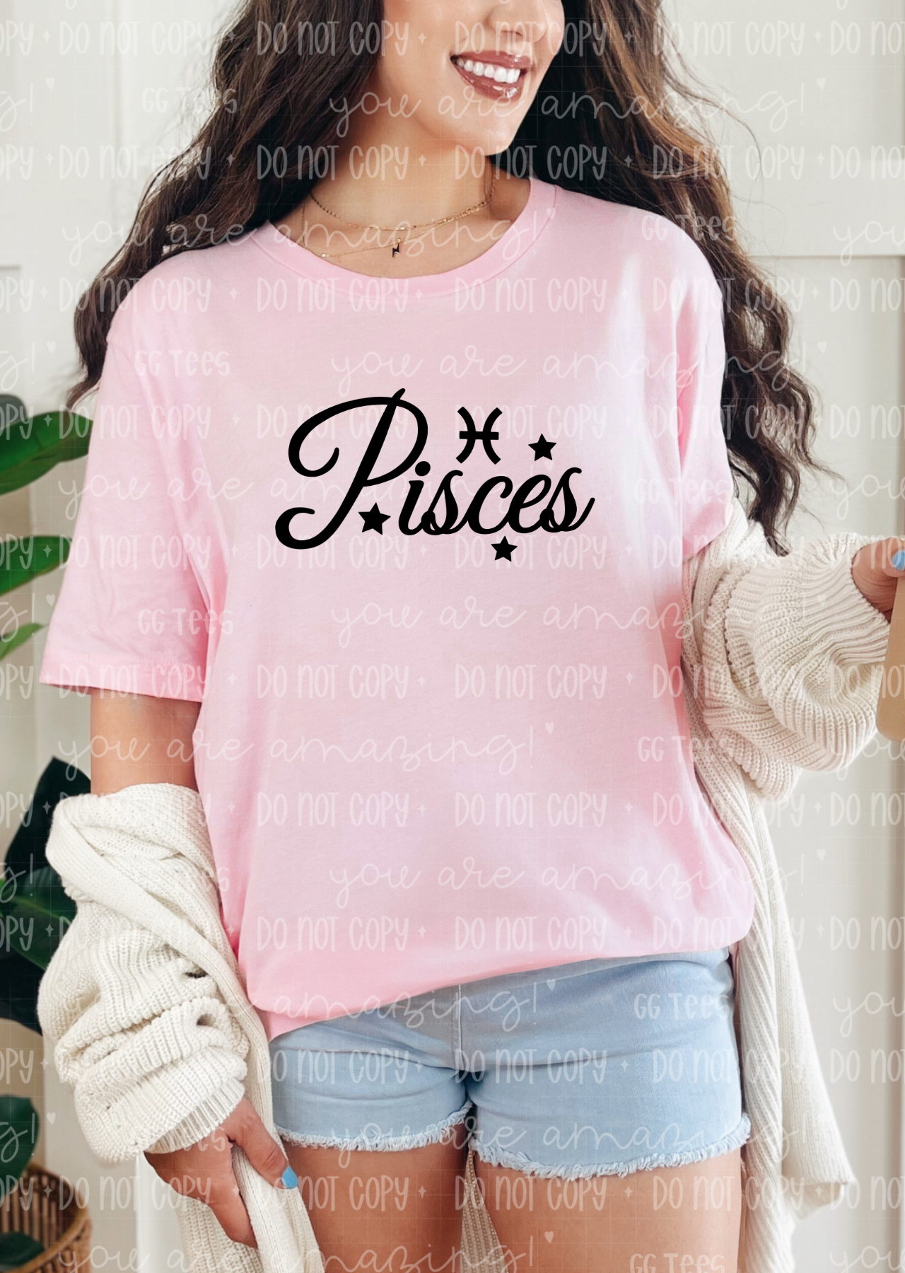 Pisces Zodiac Sign Tee