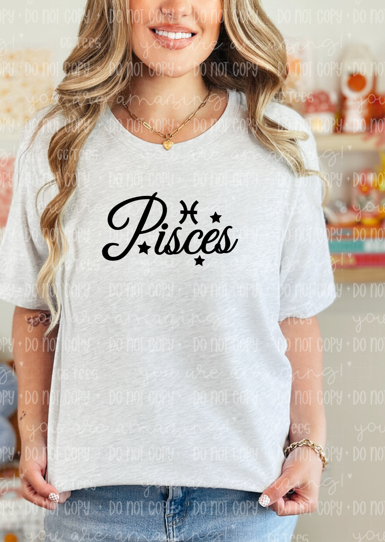 Pisces Zodiac Sign Tee