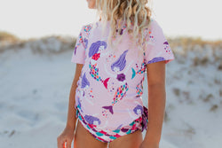 Mermaid Rash Guard Swimsuit