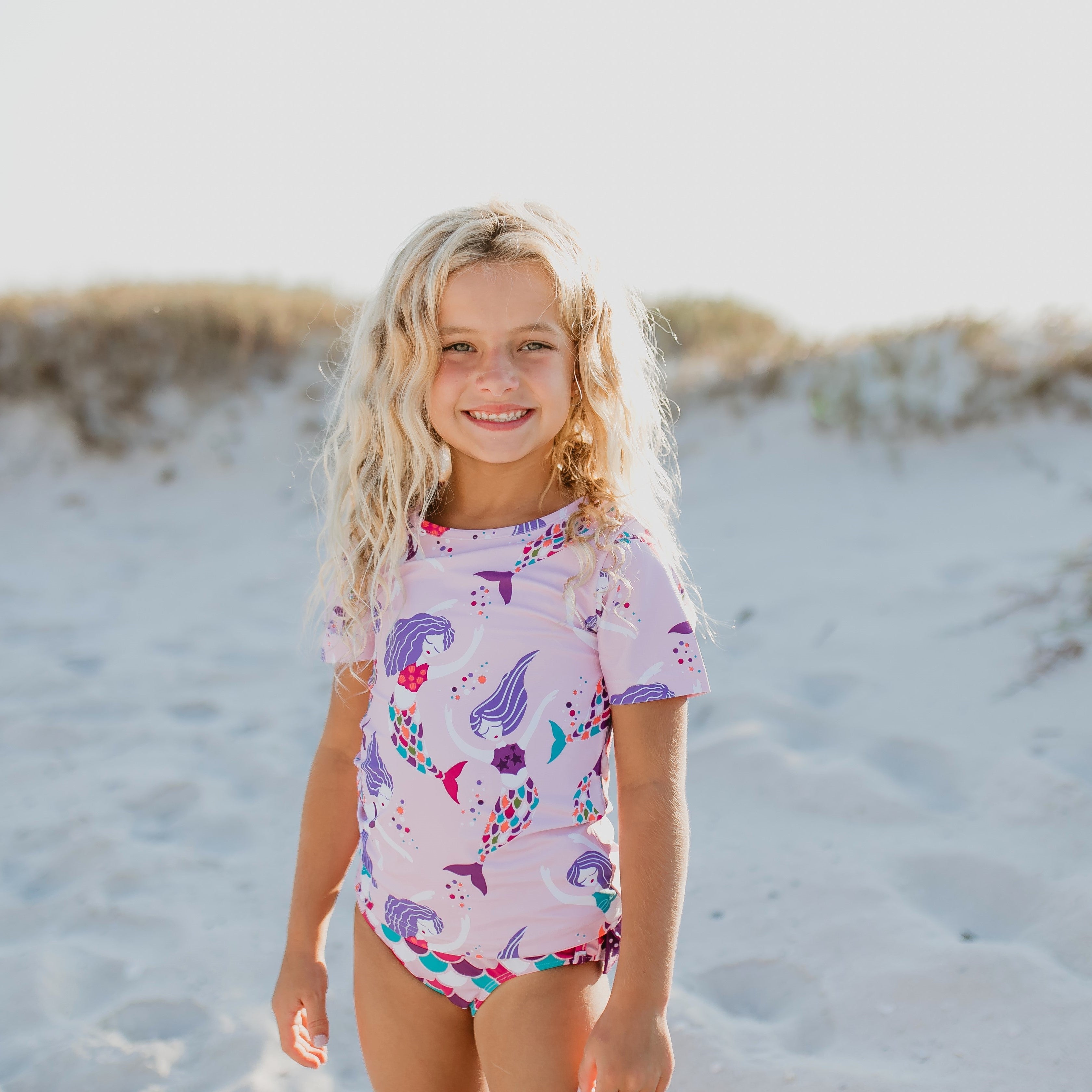 Mermaid Rash Guard Swimsuit