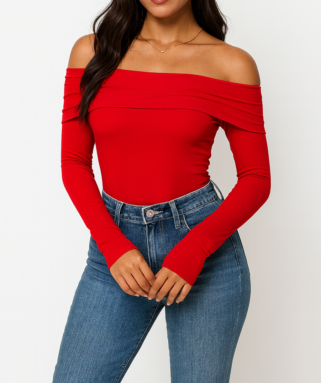 Foldover Off Shoulder Top WTW
