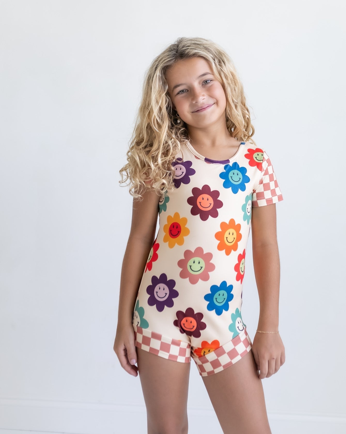 Retro Smiley Leotard