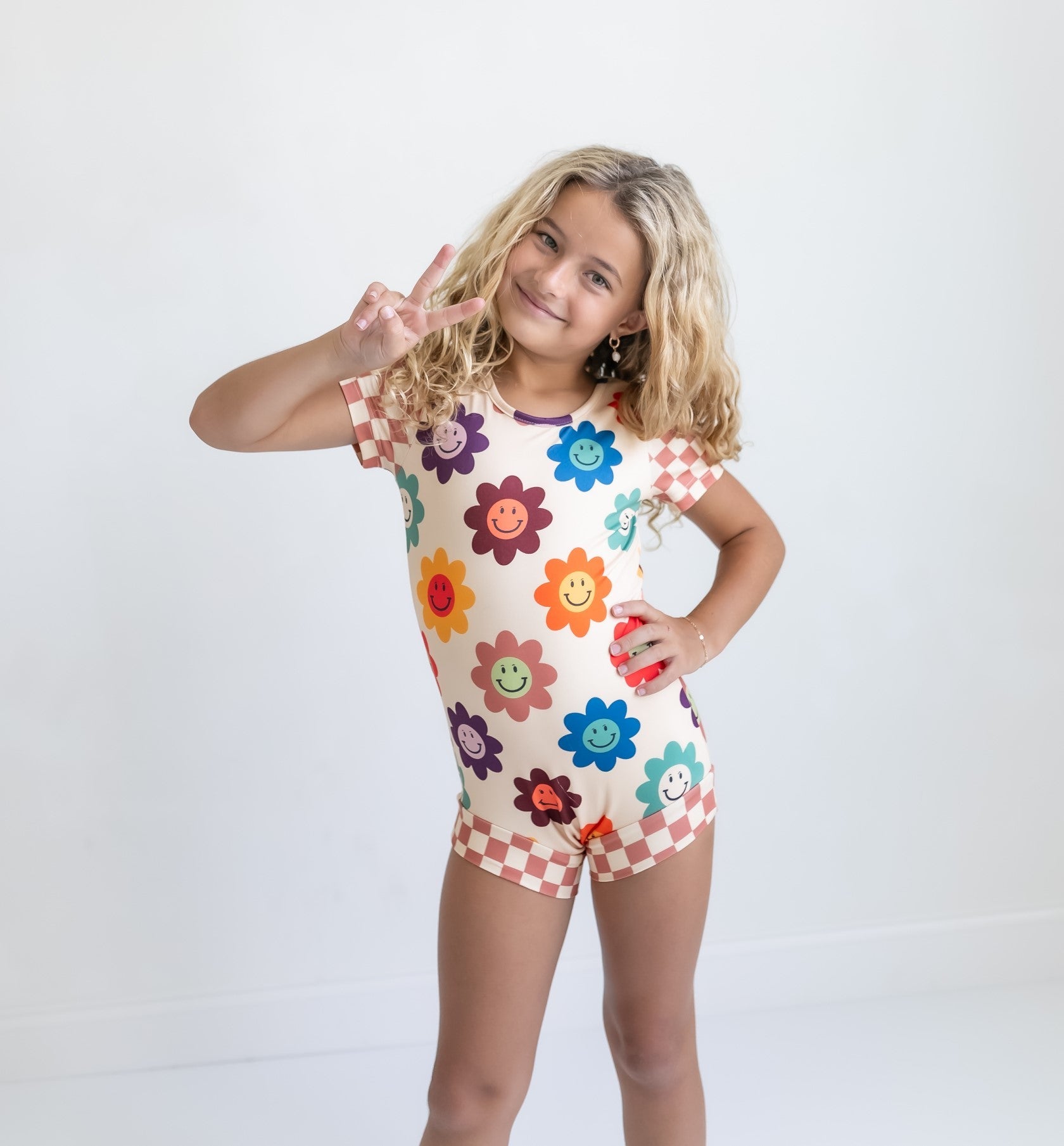 Retro Smiley Leotard