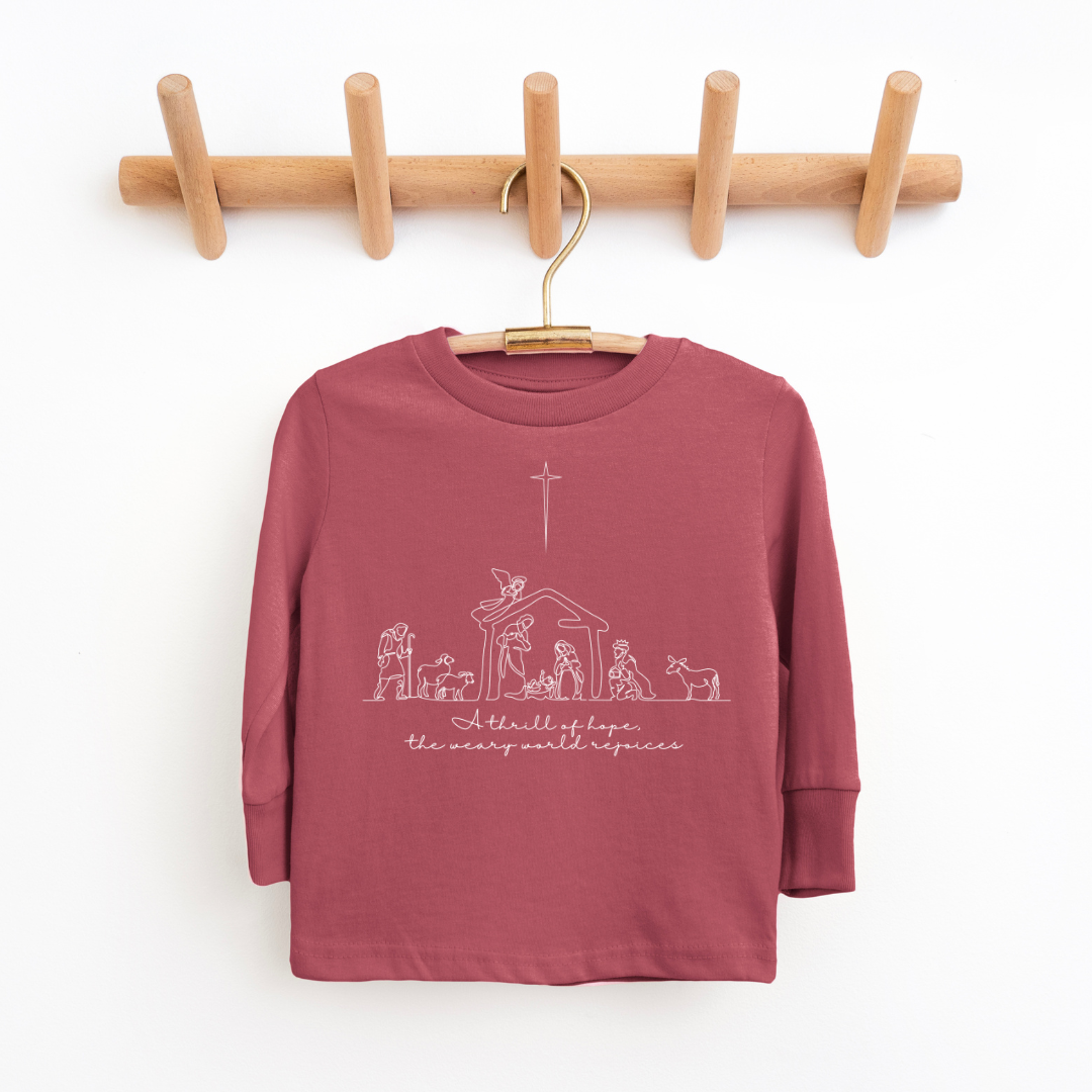 A Thrill Of Hope Youth & Toddler Long Sleeve Graphic Tee