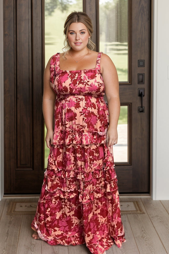 Ruffled Sweetheart - Maxi Dress