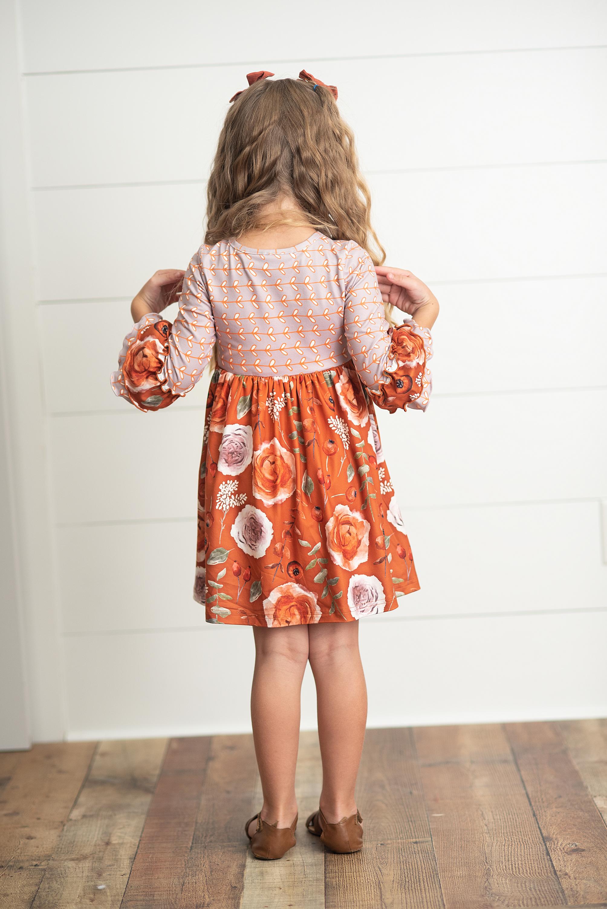 Rust Twirl Dress