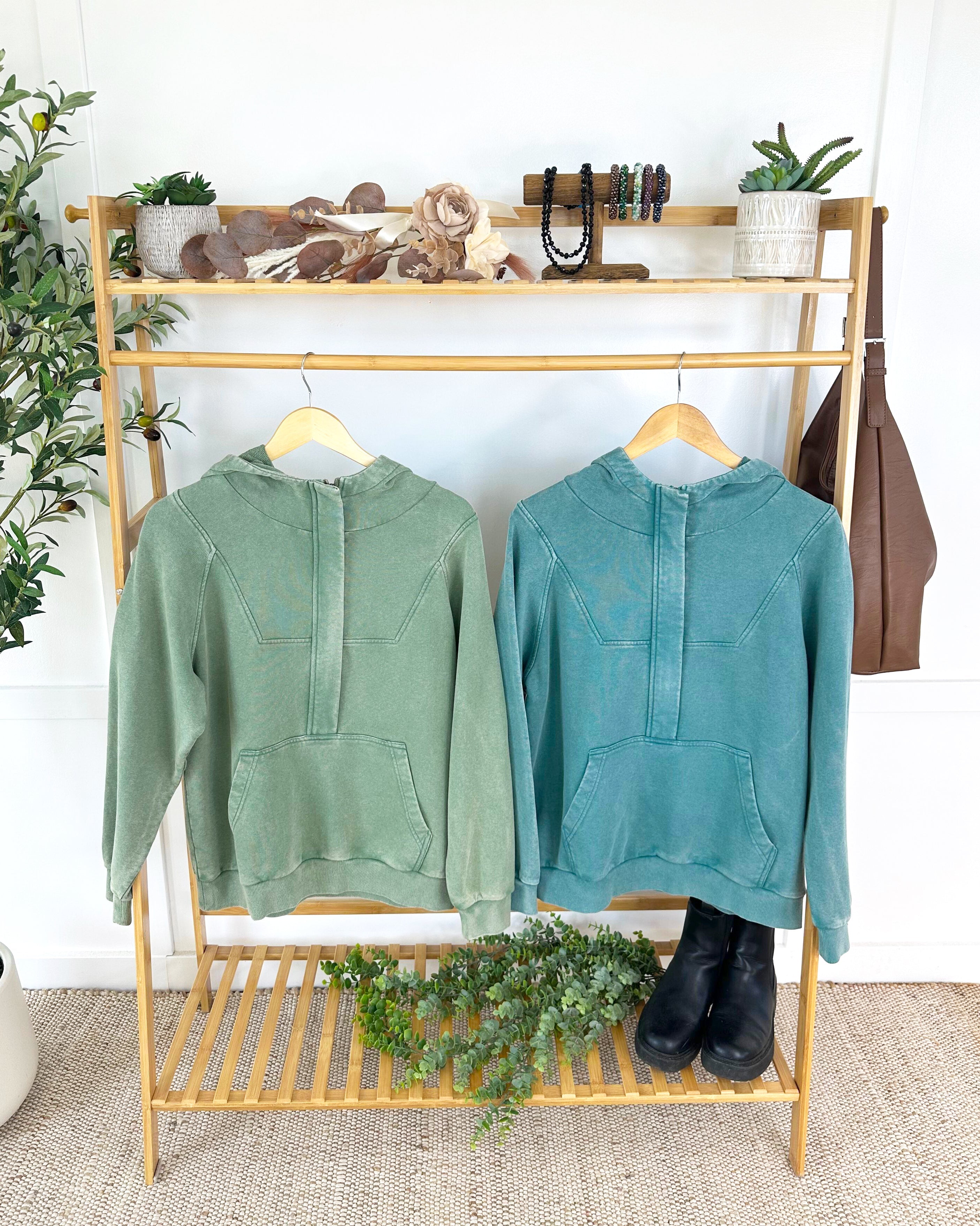 Ryker Vintage Wash Hoodie- Teal