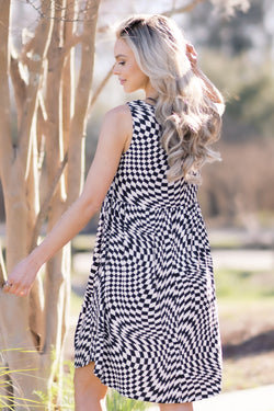 Checkmate Sleeveless Dress