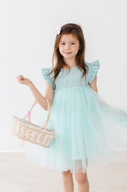 Sage Shimmer Tutu Dress