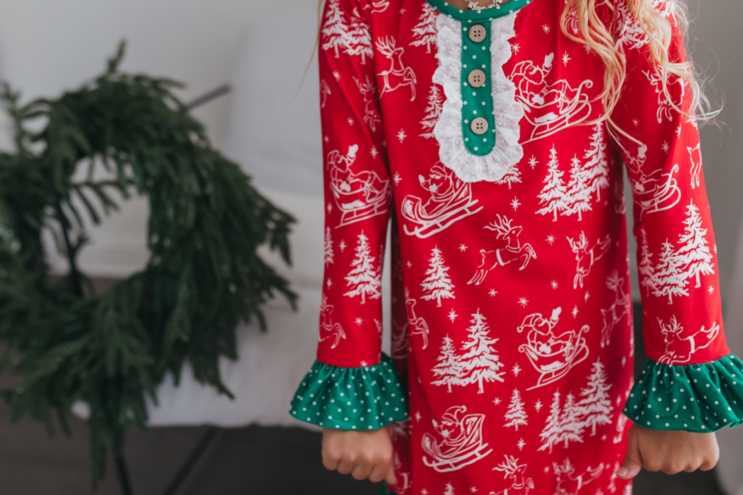 Santa Sled Lounge Gown